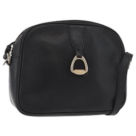 Céline Borsa a Spalla CELINE in Pelle Nera e Oro Auth bs34916 Nero D'oro