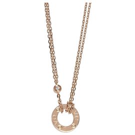 Cartier Rose Gold Diamond Love Pendant Other