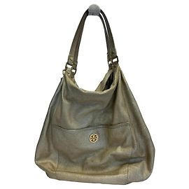 Borsa Hobo Tory Burch Dean in Pelle Oro D'oro