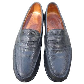 JM Weston Eidechsenleder Loafer Schwarz