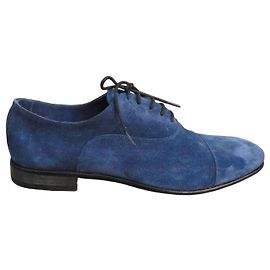 Autre Marque Scarpe Stringate Brecos Richelieu in camoscio blu Blu