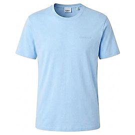 Camiseta Burberry de algodón azul claro con logo Azul claro