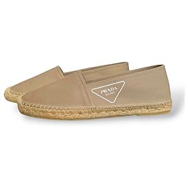 Prada Beige Canvas Espadrilles Beige