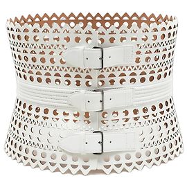 Cinto Corset Vienne Alaïa Branco