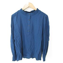 Apc Blouse pull à manches longues avec col froncé A.P.C. Bleu