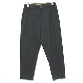 Autre Marque pas de calais ECO Wool Flannel Cropped Pants Black