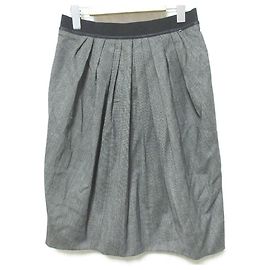 Max Mara SPORTMAX Stretch Wool Skirt Brown