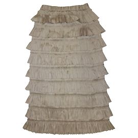 Autre Marque Gonna lunga a balzi sovrapposti Diagram 24AW Beige Altro