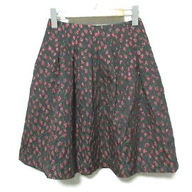 Autre Marque M'S GRACY Blumen-Jacquard-Rock Schwarz