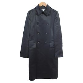 Autre Marque Comme des Garcons robe de chambre Satin Coat Black