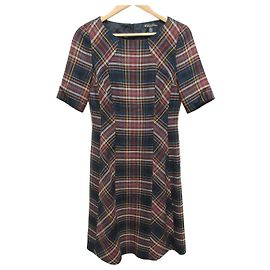 Autre Marque Robe Brooks Brothers Noir Rouge