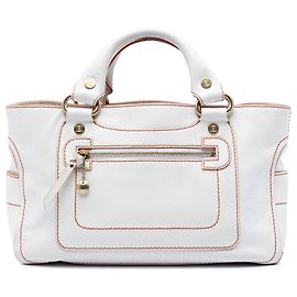 Céline Borsa Boogie in pelle bianca Celine Bianco