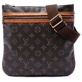 Pochette Louis Vuitton Marrón Monogram Bosphore Castaño