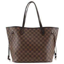 Louis Vuitton Marrom Damier Ebene Neverfull MM Marrom