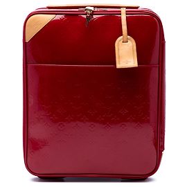 Louis Vuitton Red Monogram Vernis Pegase 45 Rot