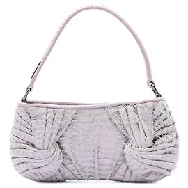 Bolsa de ombro com franjas em couro Prorsum roxo Burberry Roxo
