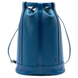 Louis Vuitton Blue Epi Randonnee PM Bleu