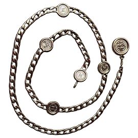 Cinto de corrente Chanel com medalhões 1995 Dourado