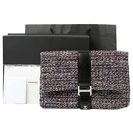 Chanel Pochette à rabat et poignée Multicolore