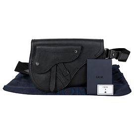Dior Saddle Messenger Umhängetasche Schwarz