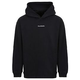 Acne Moletom preto com detalhe de logotipo Preto
