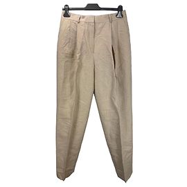Totême Hose mit Doppelplissee Beige