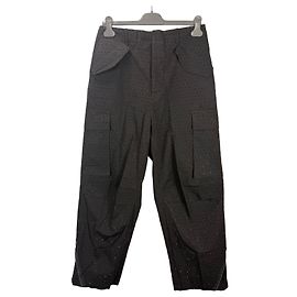 Autre Marque Laneus Pantaloni Cargo Neri Decorati Nero
