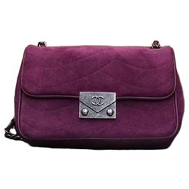 Sac à main Chanel forme flacon de parfum - Violet Violet foncé