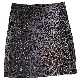 Marc Cain Leopard Print Viscose Midi Skirt Leopard print