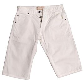 Short Bermuda Galliano da Uomo - Bianco Bianco