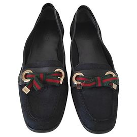 Mocassini Gucci GG Supreme Nero