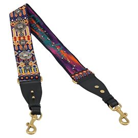 Alça de Ombro em Canvas Christian Dior 36.6" Multicolor Ouro Auth 177341A Multicor Dourado