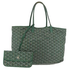 GOYARD Saint Louis PM Tote Bag PVC Grün Authentisch 178611 Grün