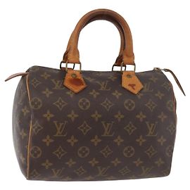 LOUIS VUITTON Bolsa Monogram Speedy 25 M41528 LV Auth 168849 Monograma