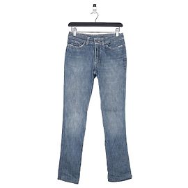 Gucci by Tom Ford SS02 Flared Sanded Bootcut Denim Jeans Blue