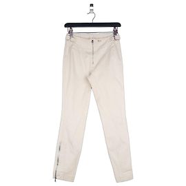 Prada 2000s Astro Moto Biker Pants Beige
