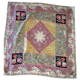 Etro Sciarpa in Seta Stampa Floreale 90cm Multicolore