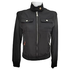 Dolce & Gabbana Jacke Schwarz mit Leopardenfutter Schwarz