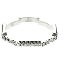 Gucci Link to Love Ring aus 18K Weißgold Silber