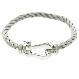 Pulsera Charm Fred Force 10 con medio diamantes Plata