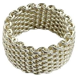 Tiffany & Co Tiffany Somerset Mesh Ring Silvery