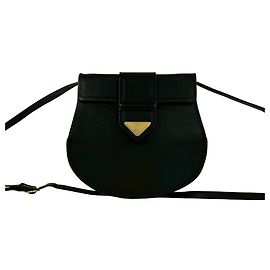 Borsa a tracolla in pelle vintage Yves Saint Laurent Nero