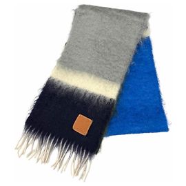 Stola Loewe in misto lana e mohair multicolore Multicolore