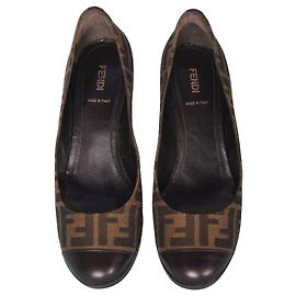 Fendi Zucca Monogram Canvas Pumps Other