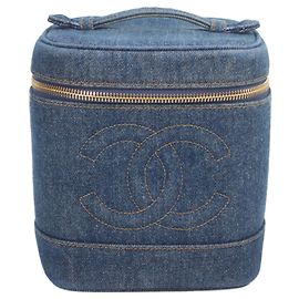 Chanel A01998 Denim Vertical Vanity Handbag Other
