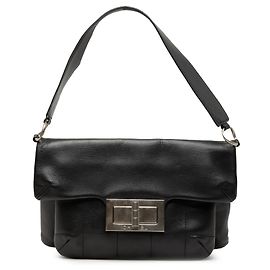 Borsa a tracolla Chanel Reissue 2.55 in agnello Black Chocolate Bar Nero