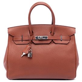 Hermès Red Togo Birkin Retourne 35 Rosso Altro