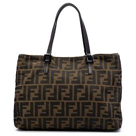 Fendi Brown Zucca Canvas Tote Brown