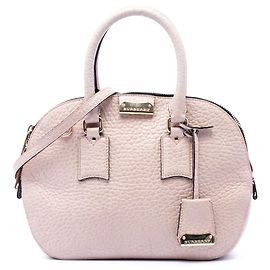 Bolsa Bowling Heritage Orchard em couro de bezerro Small Grained Pink da Burberry Rosa
