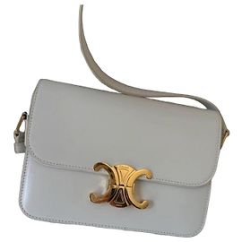Sac à main Céline Triomphe Teen Blanc Arctique Blanc